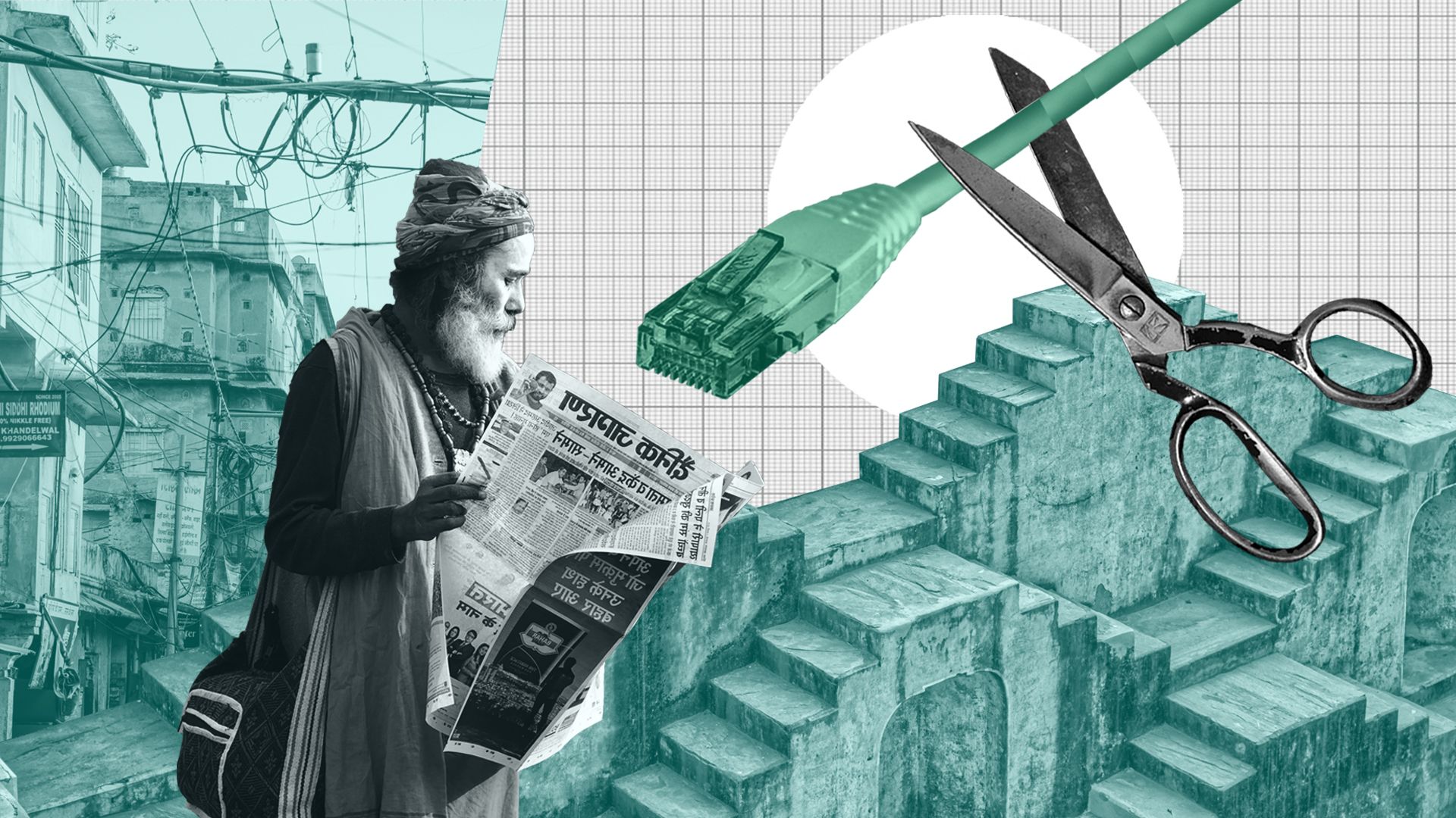 The Indian Internet wars, image by Sofia Prosper